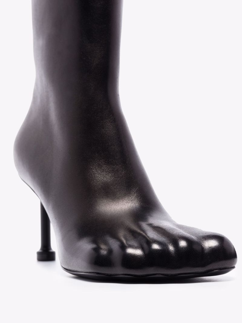 Black Fetish 80 Leather Ankle Boots