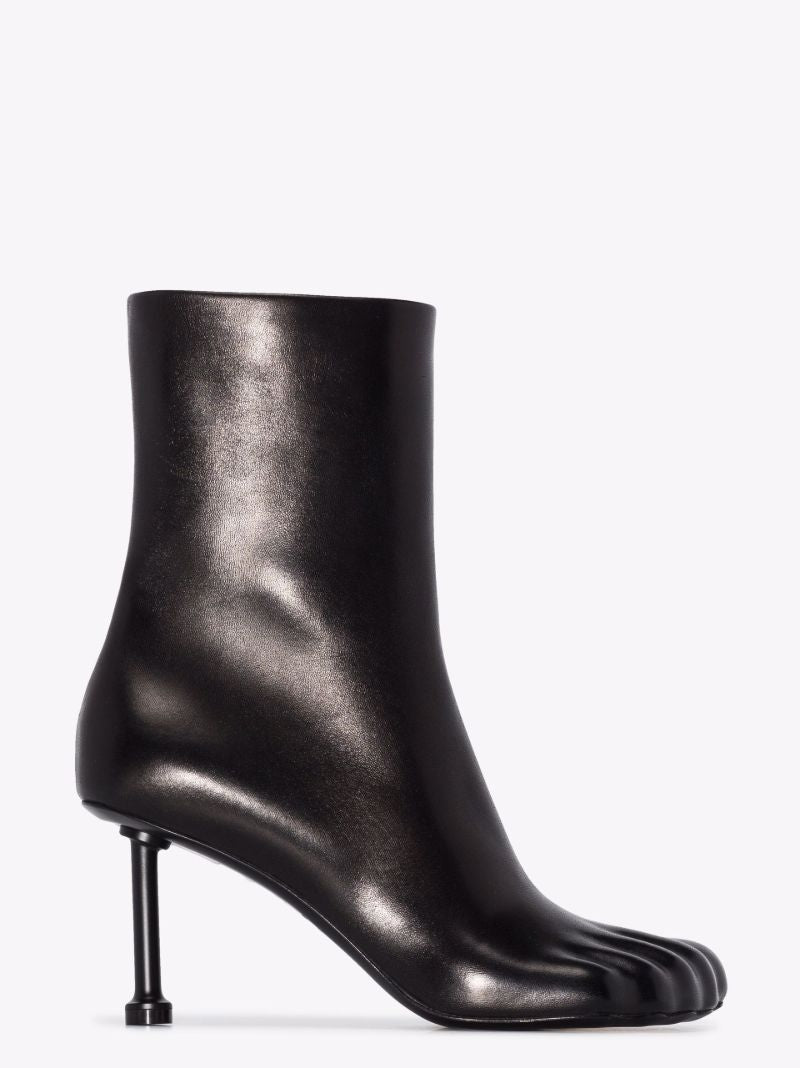 Black Fetish 80 Leather Ankle Boots