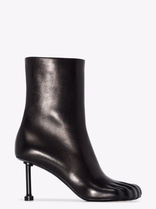 Black Fetish 80 Leather Ankle Boots
