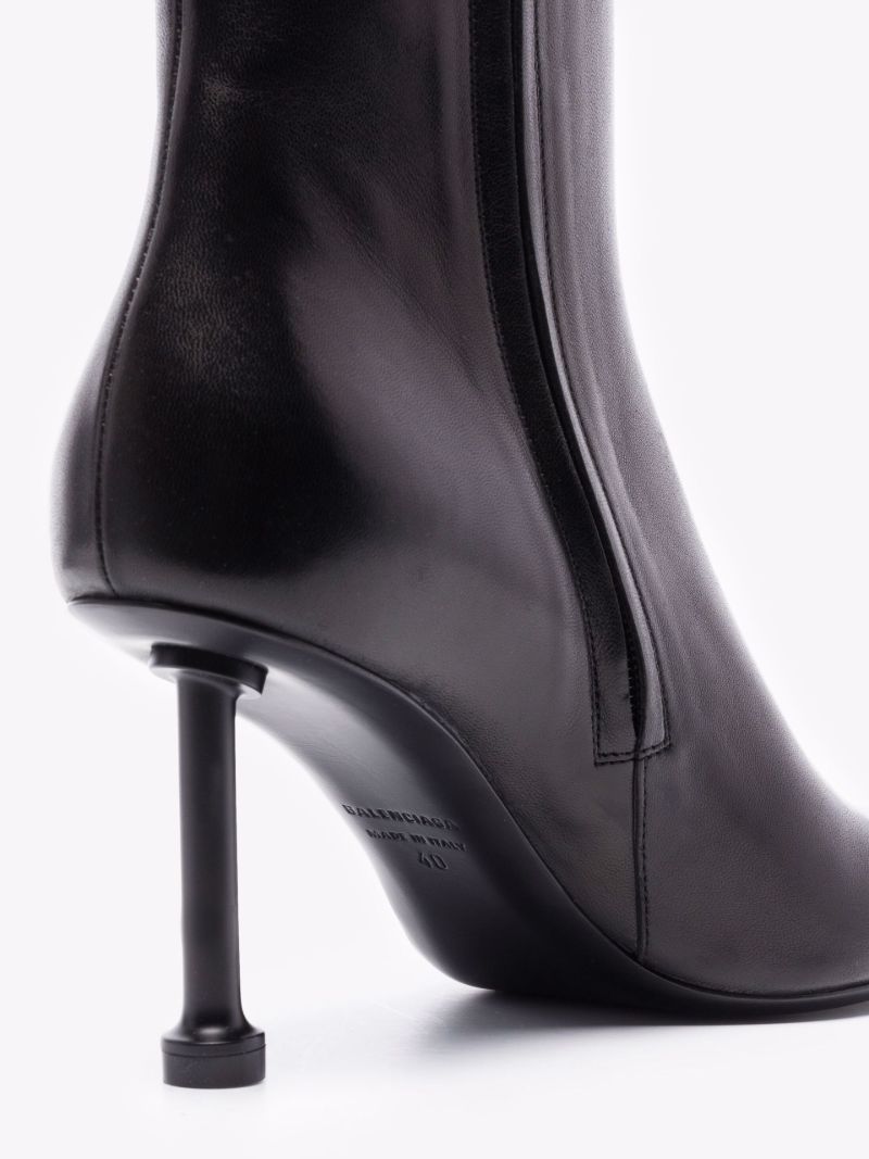 Black Fetish 80 Leather Ankle Boots