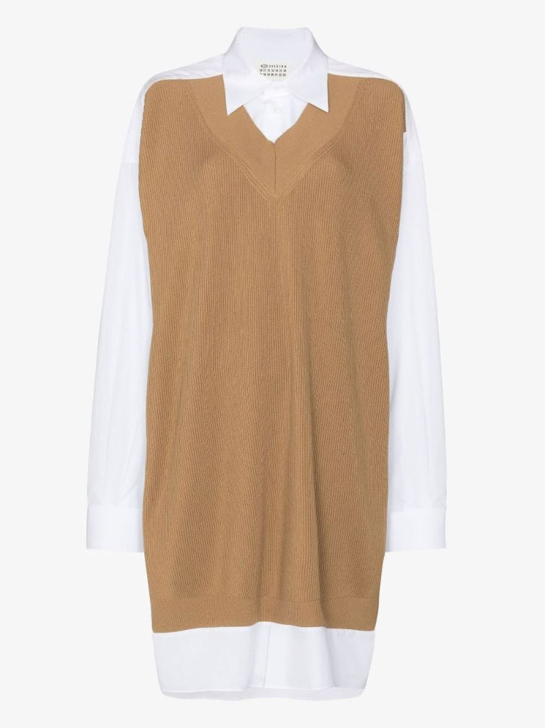 Panelled Cotton Shirt Dress