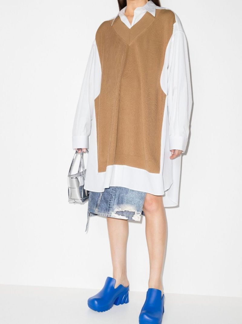 Panelled Cotton Shirt Dress