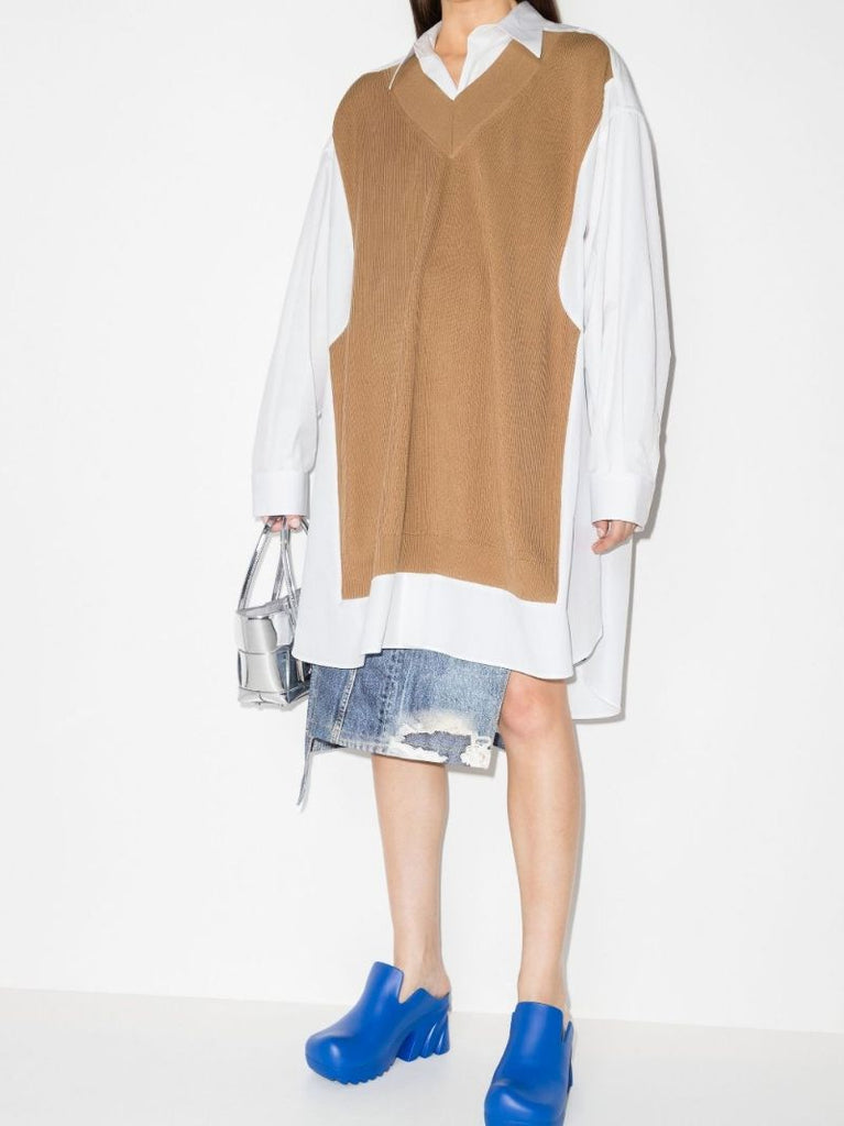Panelled Cotton Shirt Dress