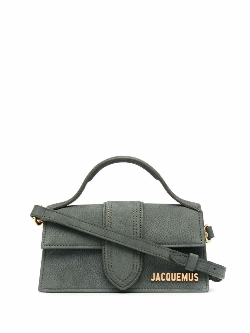 Green Le Bambino Long Suede Shoulder Bag