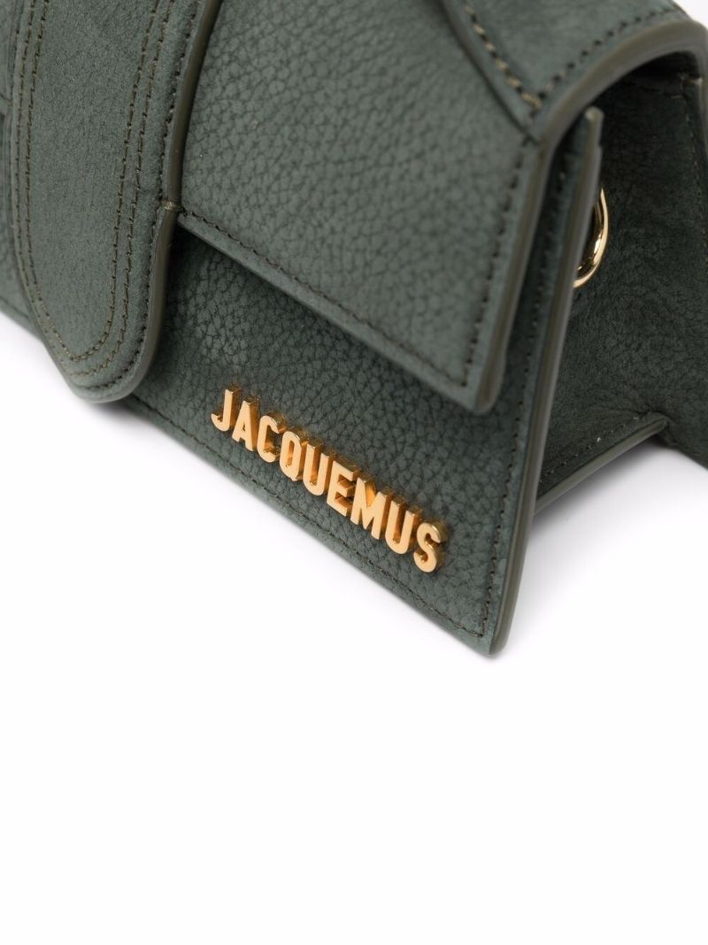 Green Le Bambino Long Suede Shoulder Bag