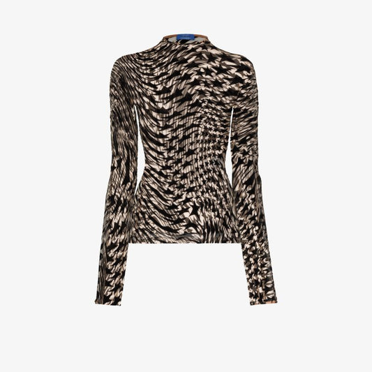Twist Star Print Top