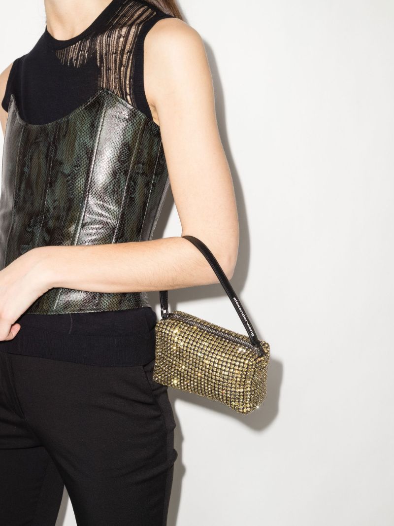 Yellow Heiress Crystal Clutch Bag