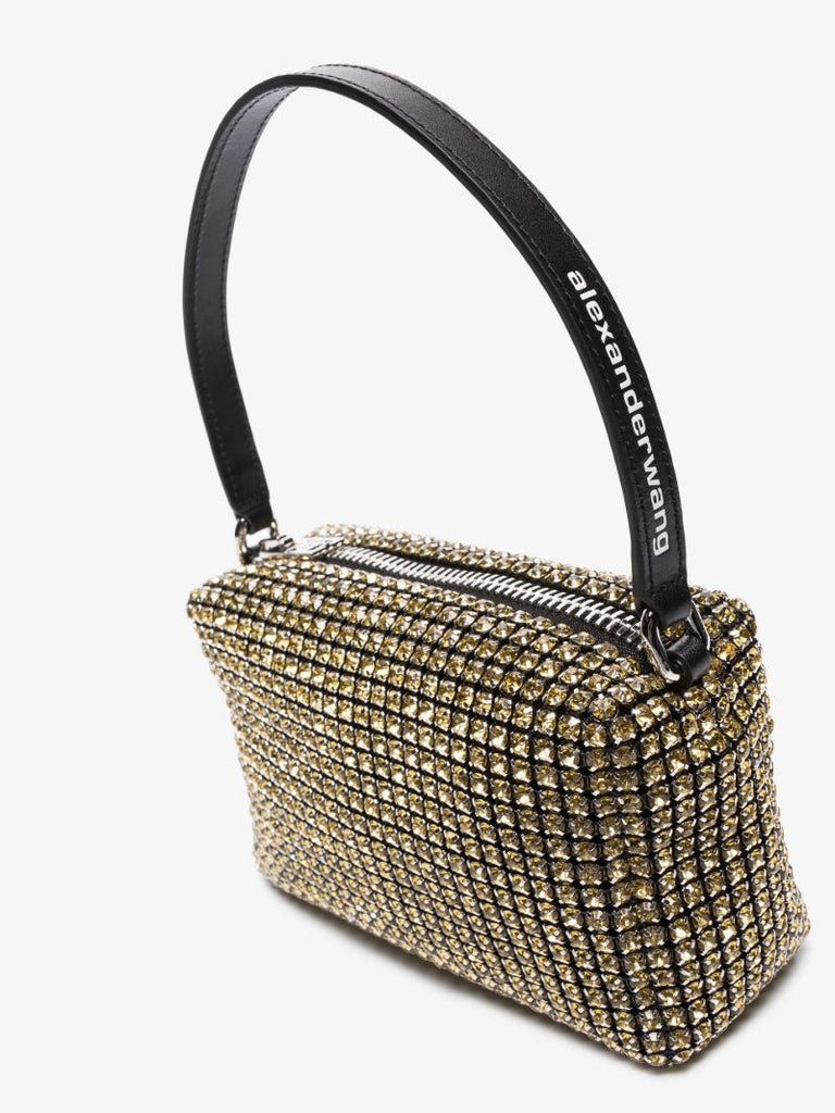 Yellow Heiress Crystal Clutch Bag