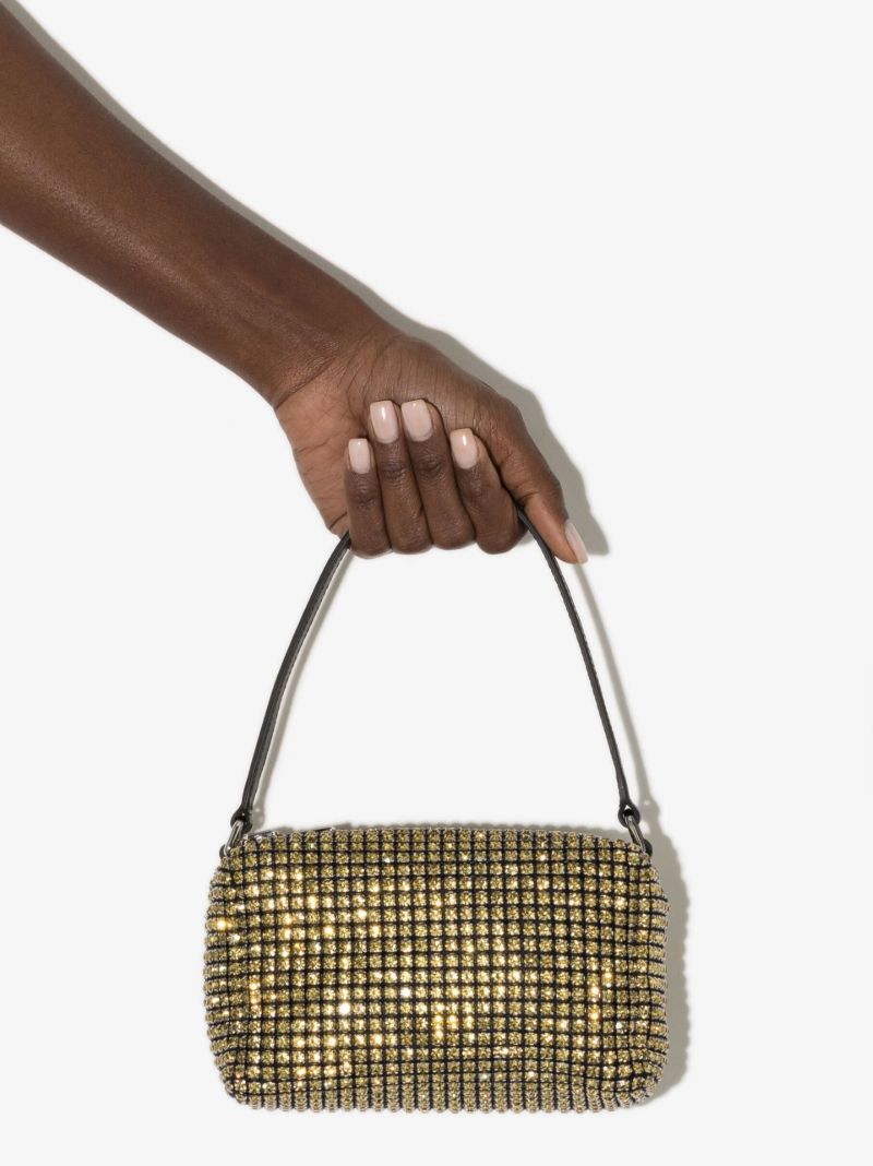 Yellow Heiress Crystal Clutch Bag