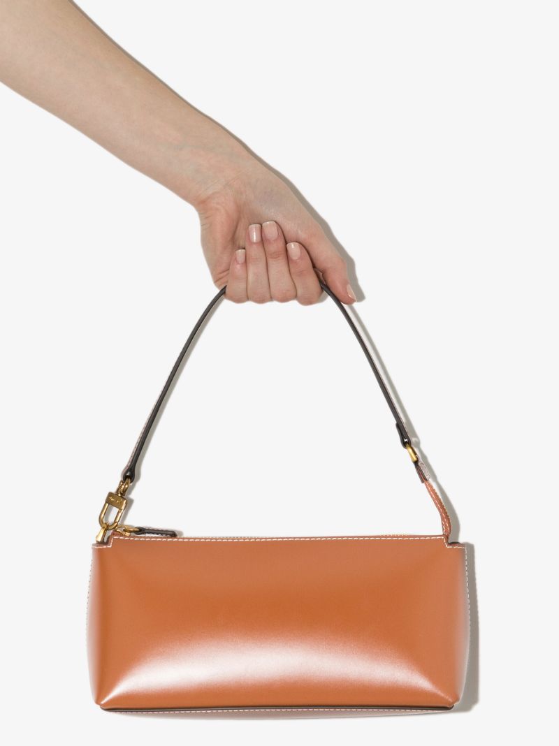 Brown Kaia Leather Shoulder Bag