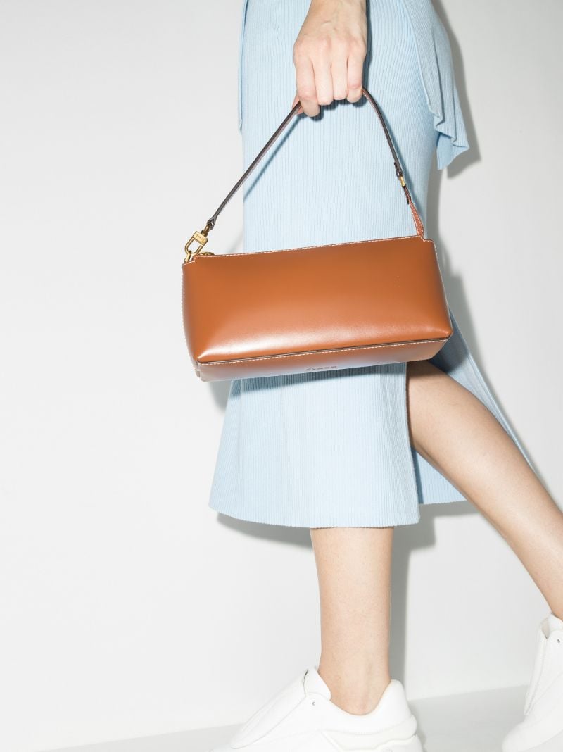 Brown Kaia Leather Shoulder Bag