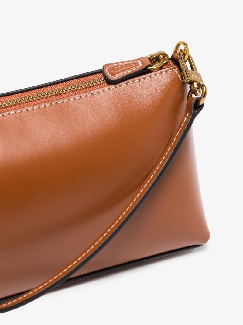 Brown Kaia Leather Shoulder Bag