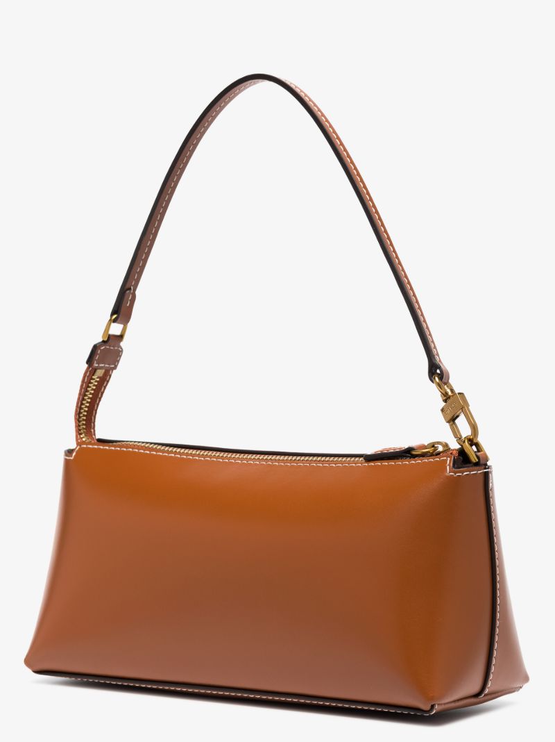 Brown Kaia Leather Shoulder Bag