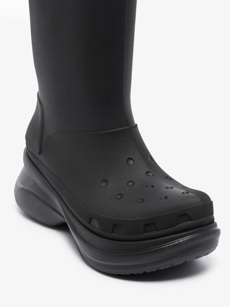 X Crocs Black Wellington Boots