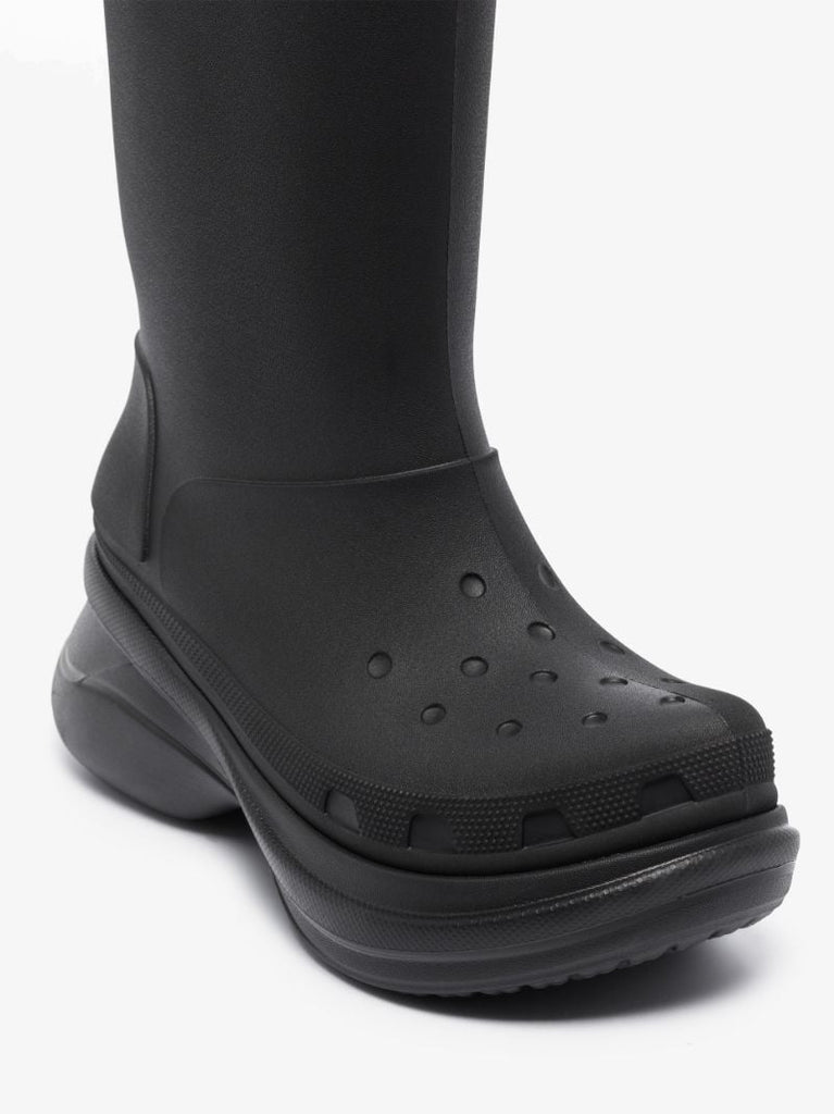 X Crocs Black Wellington Boots
