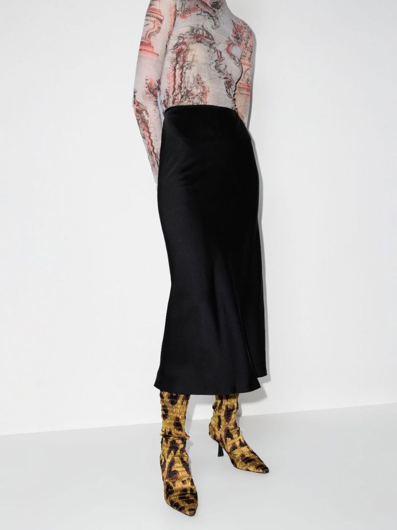 High Waist Midi Skirt