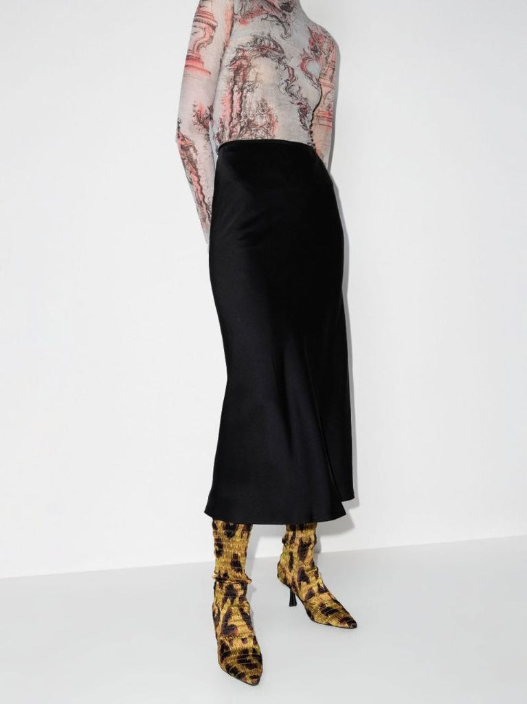 High Waist Midi Skirt