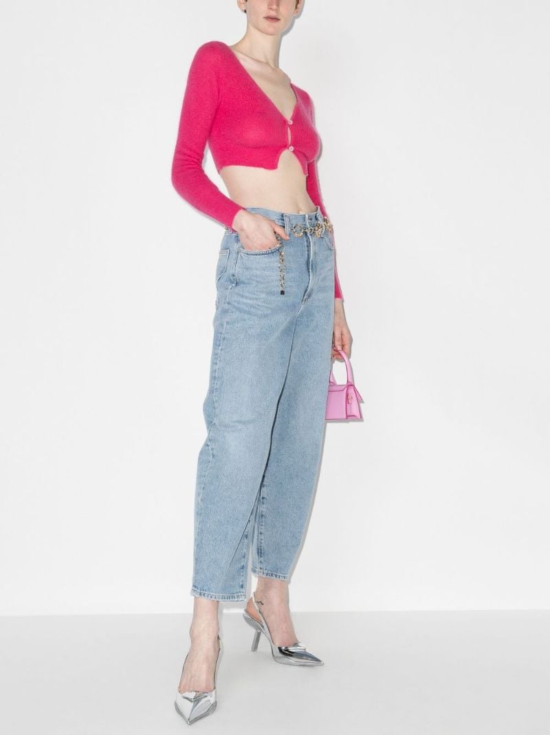 Pink Le Cardigan Alzou Cropped Cardigan