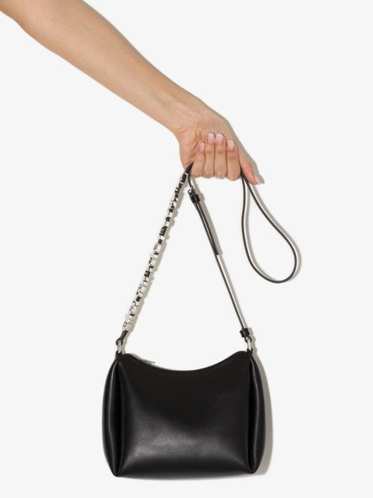 Black Marquess Leather Cross Body Bag