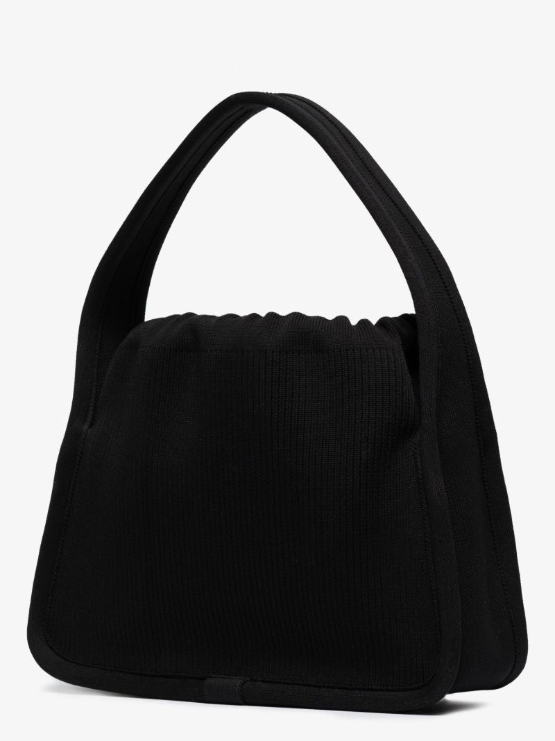 Black Ryan Small Knitted Tote Bag