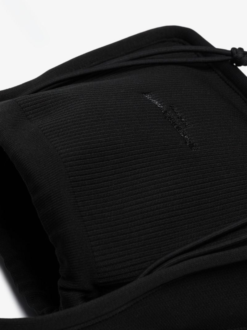 Black Ryan Small Knitted Tote Bag