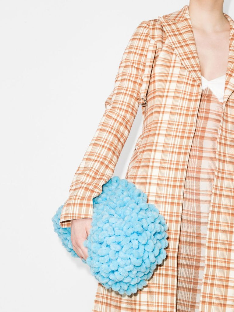 Blue Mop Mini Clutch Bag