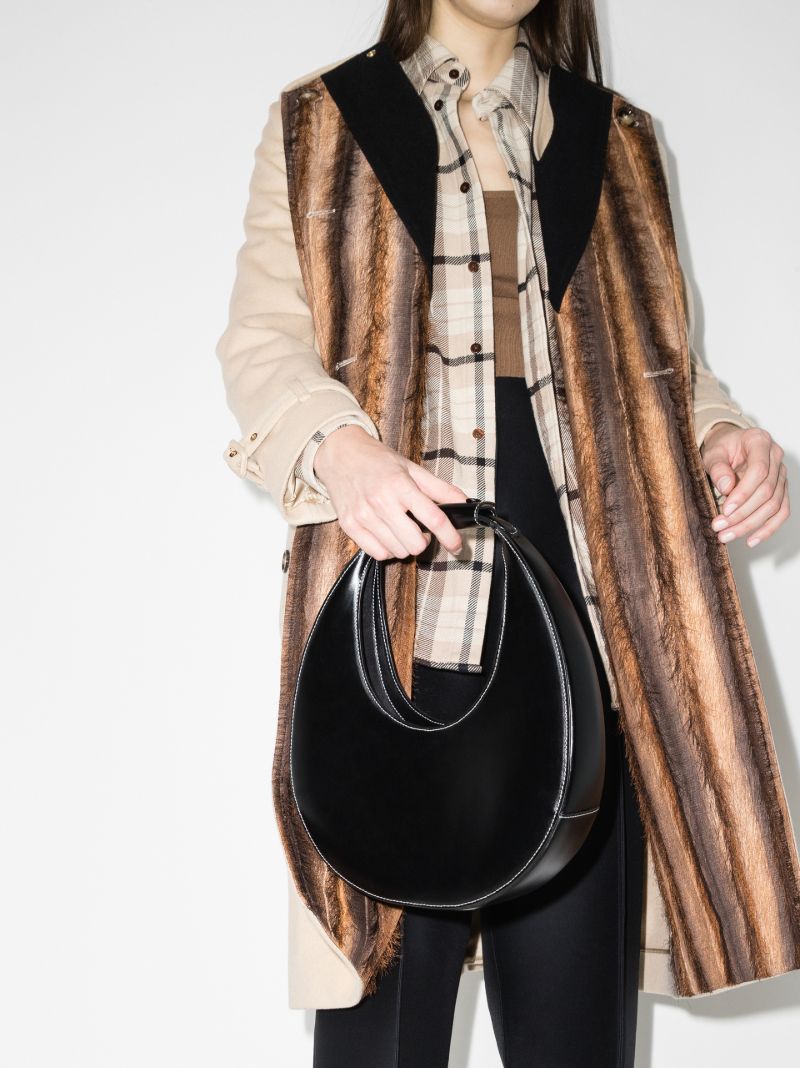 Black Moon Leather Shoulder Bag