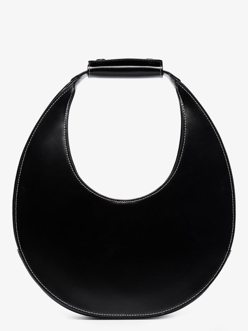 Black Moon Leather Shoulder Bag