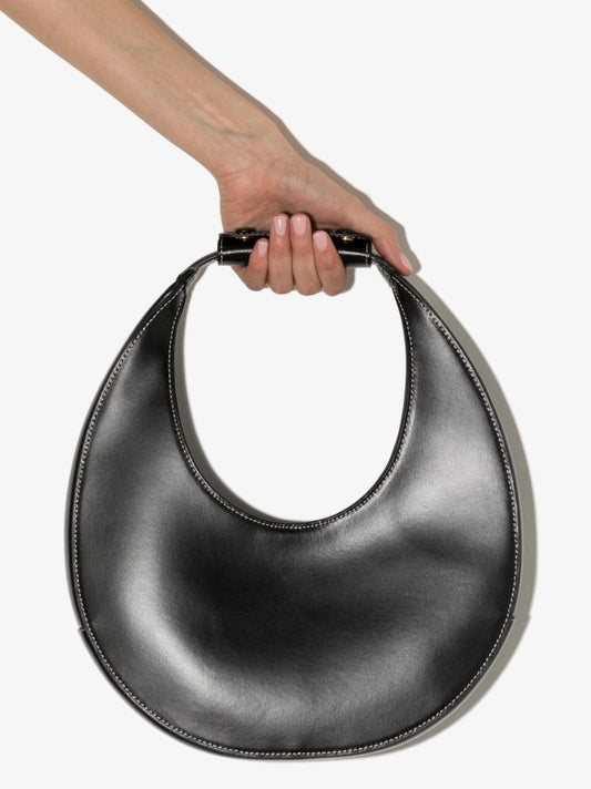 Black Moon Leather Shoulder Bag