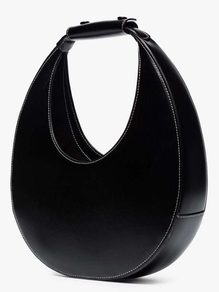 Black Moon Leather Shoulder Bag