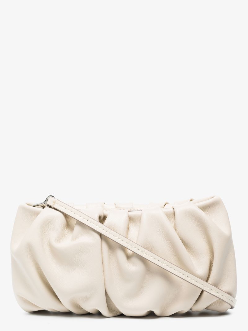 Neutral Bean Leather Shoulder Bag