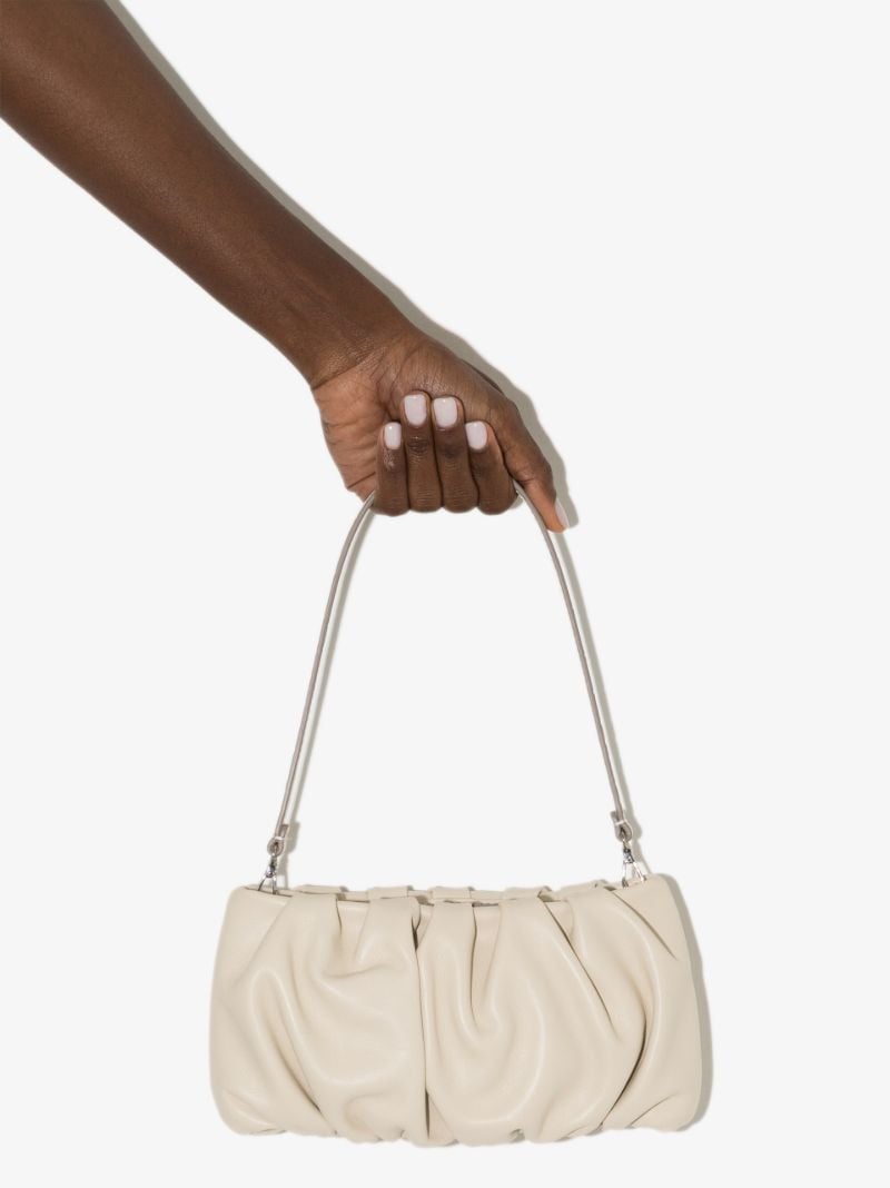 Neutral Bean Leather Shoulder Bag