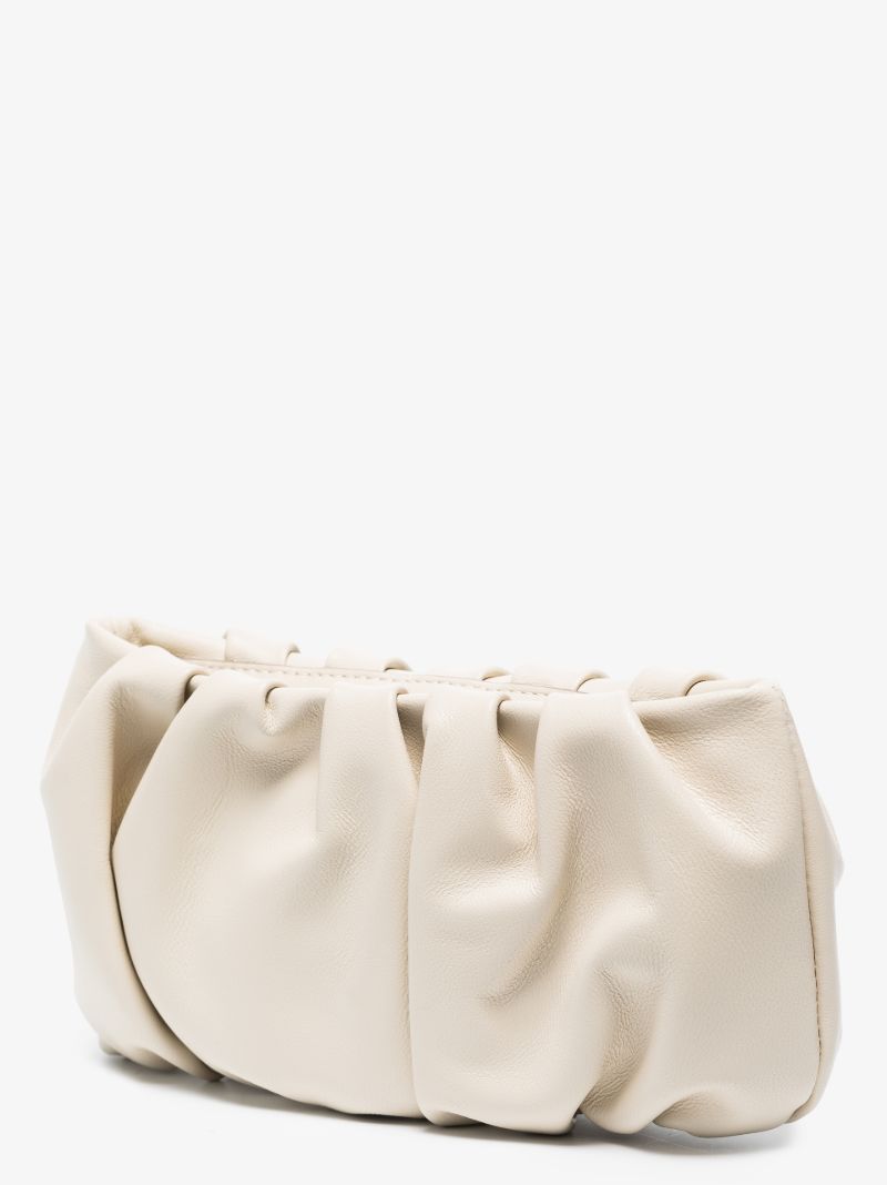 Neutral Bean Leather Shoulder Bag