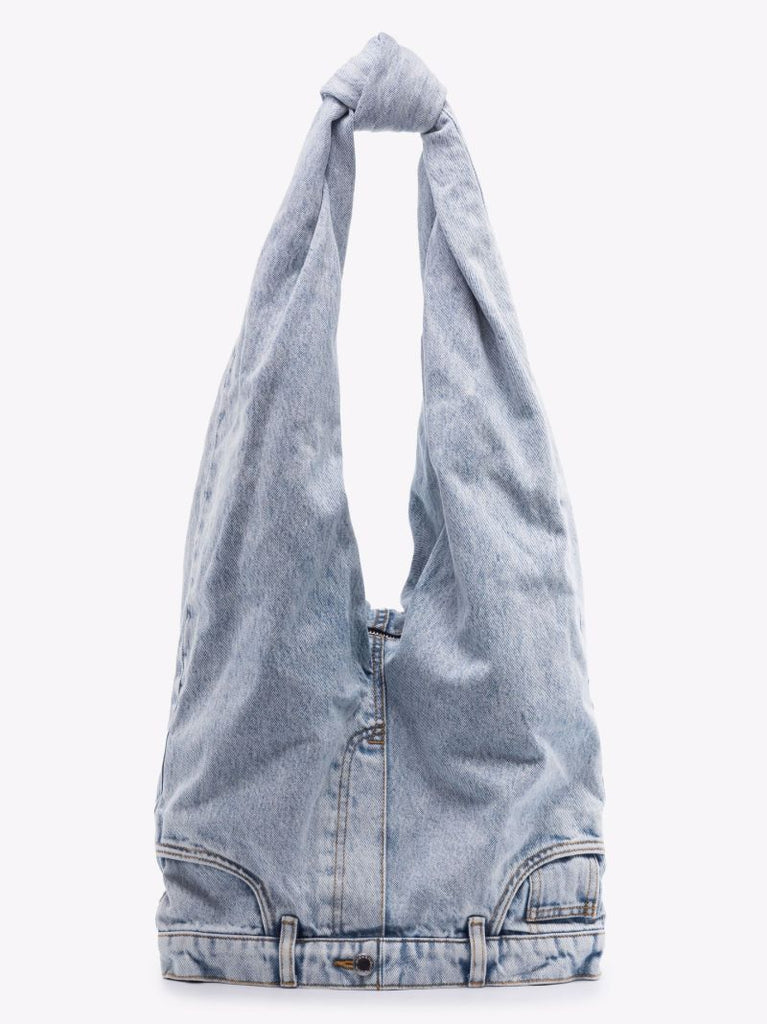 Blue Denim Shoulder Bag