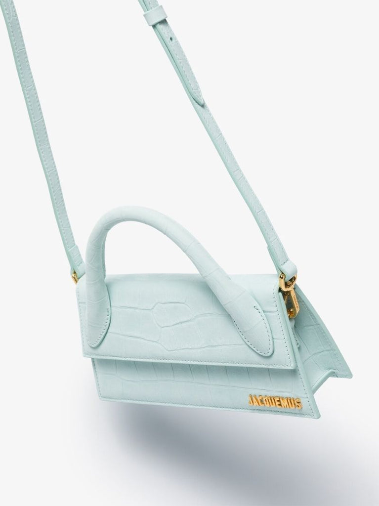 Blue Le Chiquito Long Leather Bag