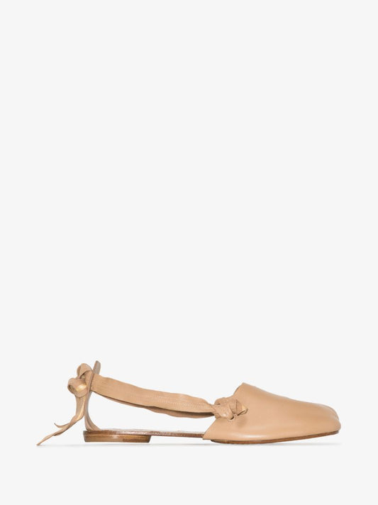 Neutral Tabi Leather Slingback Pumps