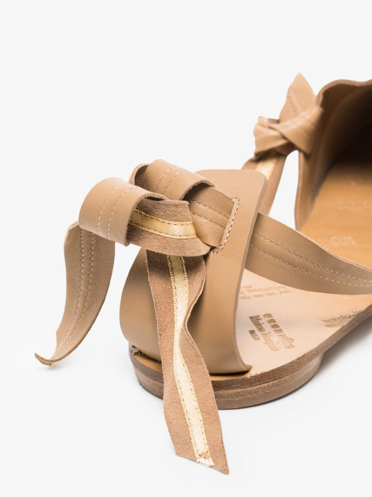 Neutral Tabi Leather Slingback Pumps