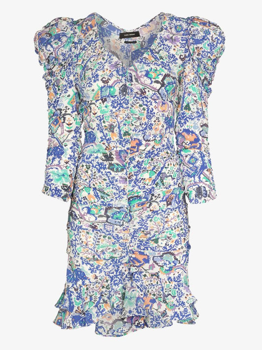 Bireya Printed Silk Mini Dress