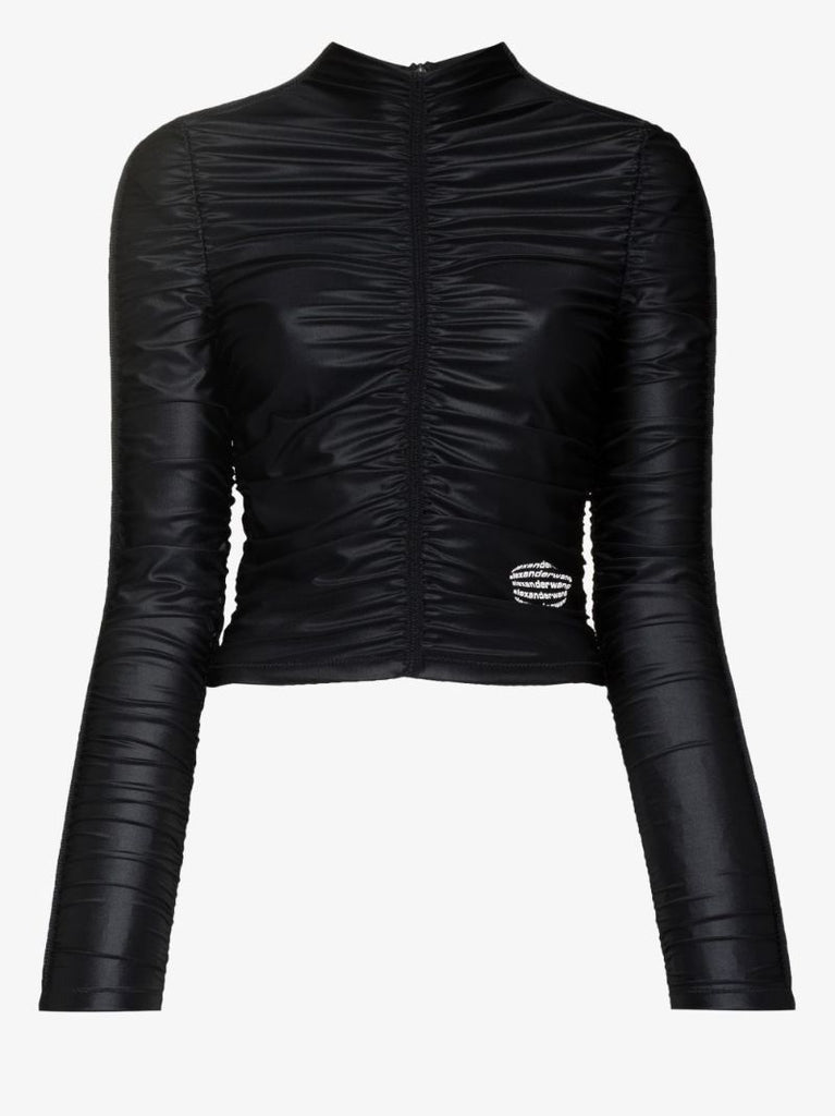 Ruched Logo Top
