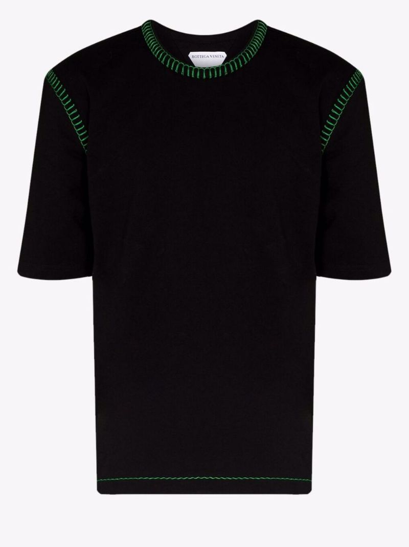 Contrast Stitch Cotton T-shirt
