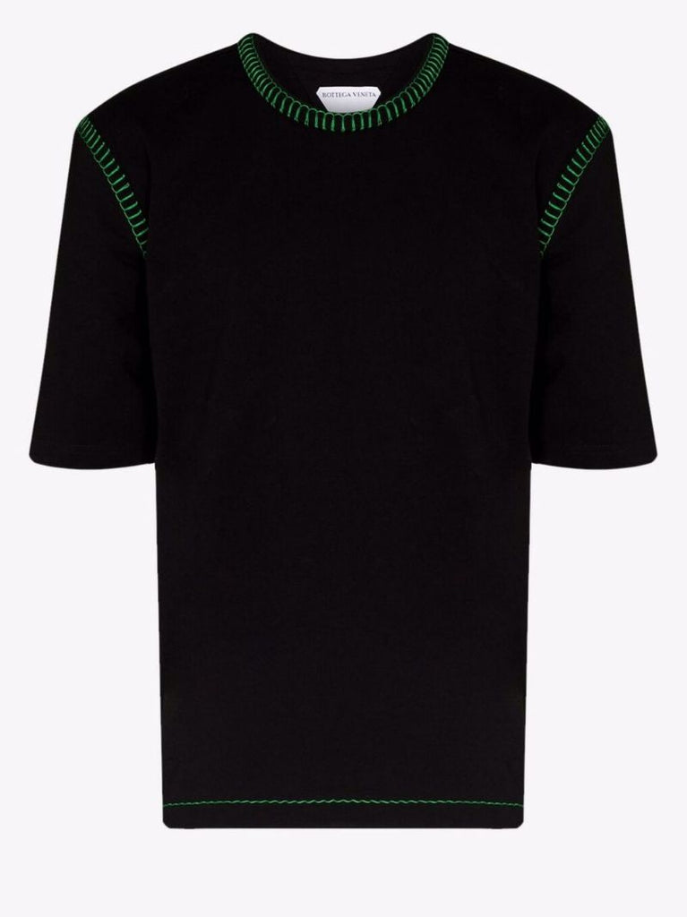 Contrast Stitch Cotton T-shirt