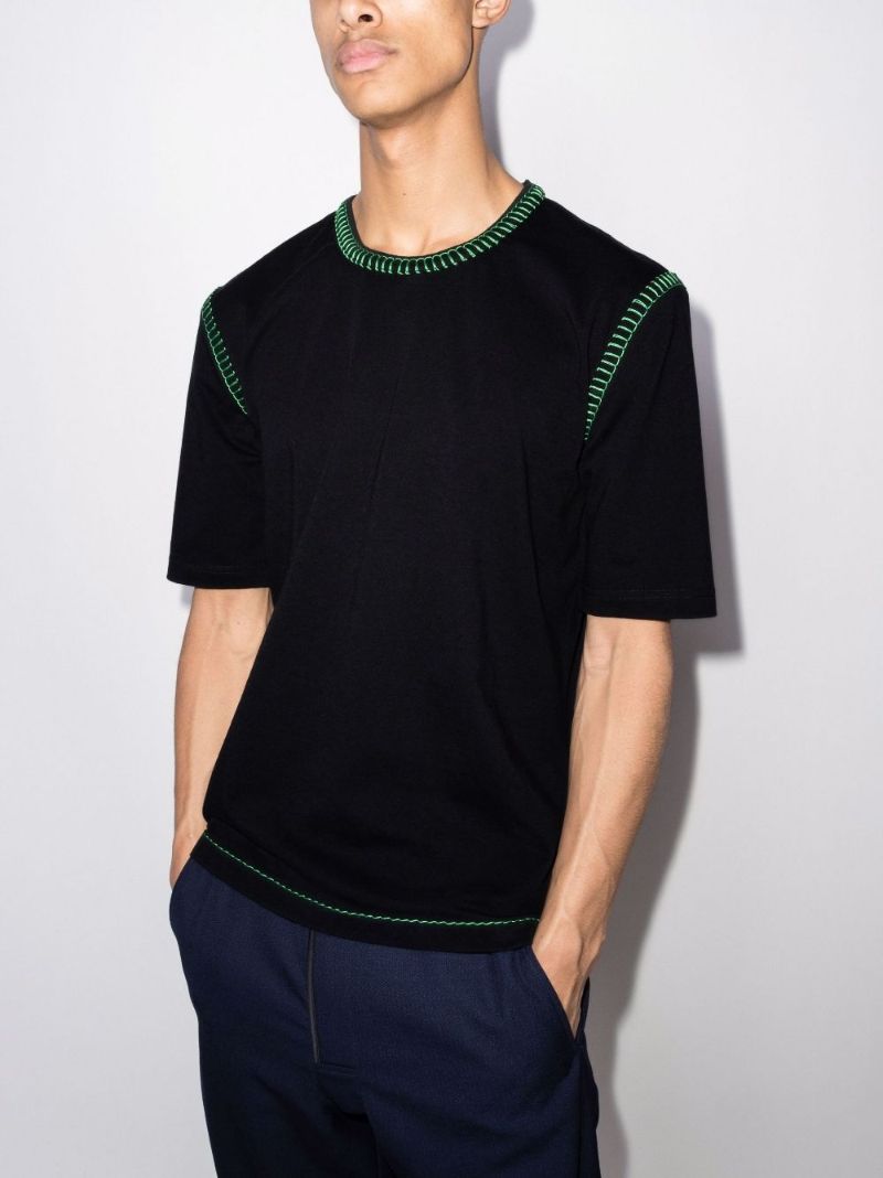 Contrast Stitch Cotton T-shirt