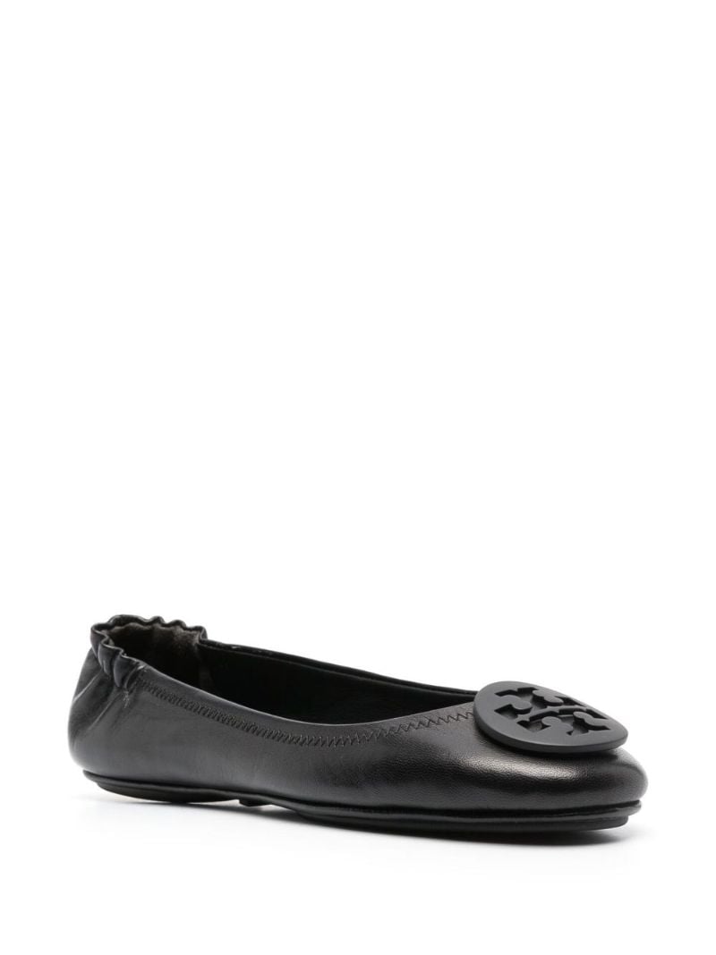 Black Minnie Travel Ballerina Pumps