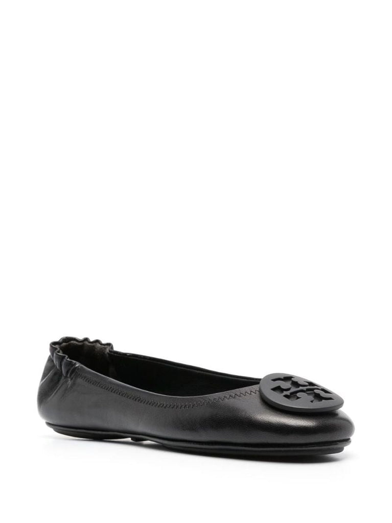 Black Minnie Travel Ballerina Pumps