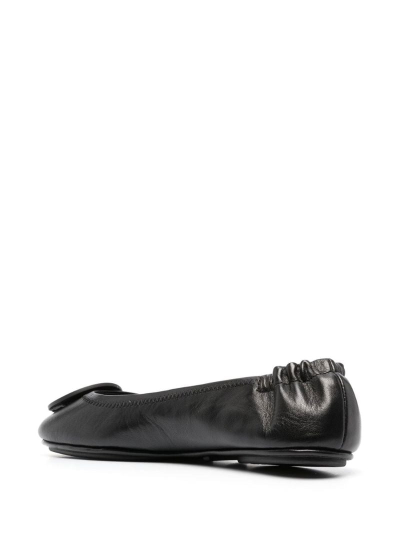 Black Minnie Travel Ballerina Pumps