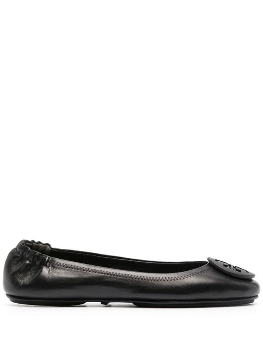 Black Minnie Travel Ballerina Pumps