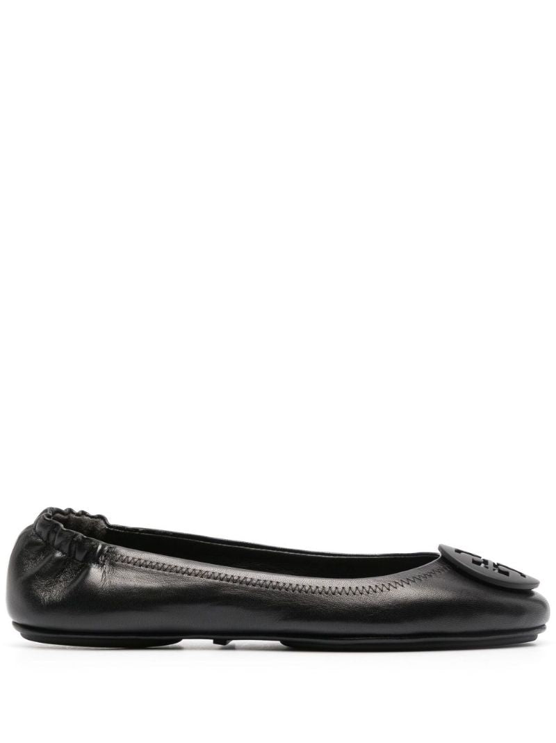 Black Minnie Travel Ballerina Pumps