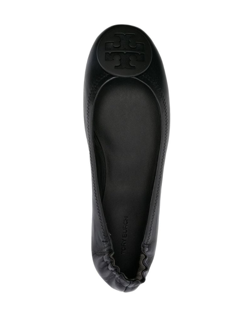 Black Minnie Travel Ballerina Pumps