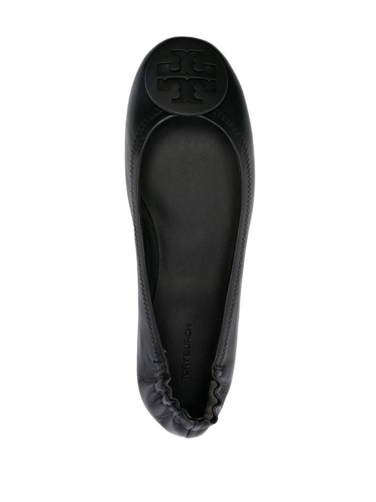 Black Minnie Travel Ballerina Pumps