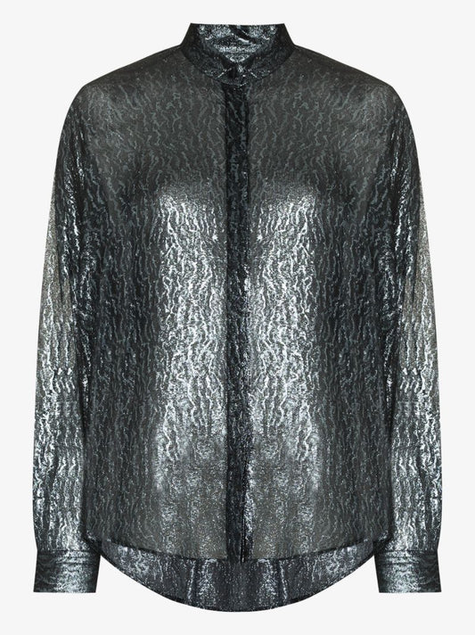 Cadeno Metallic Silk Shirt